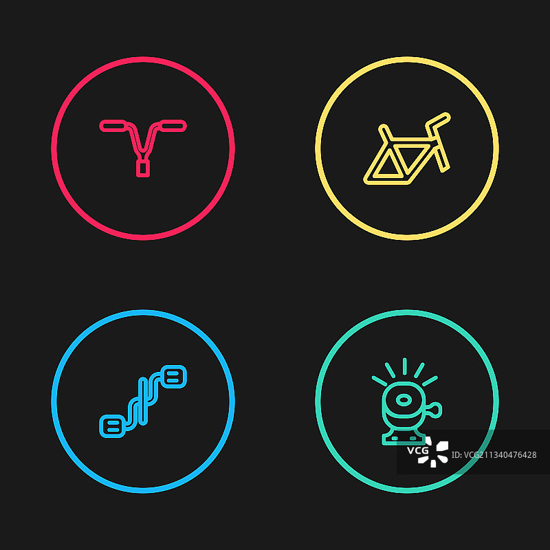 自行车脚蹬铃铛车架和车把图片素材