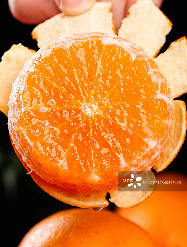 手里拿着爱媛果冻橙图片素材