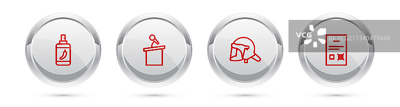 胡椒喷雾、舞台、看台组合图片素材