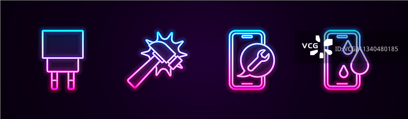 手机充电器维修服务图片素材