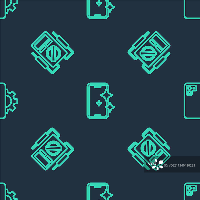 玻璃屏幕保护膜和万用表图片素材