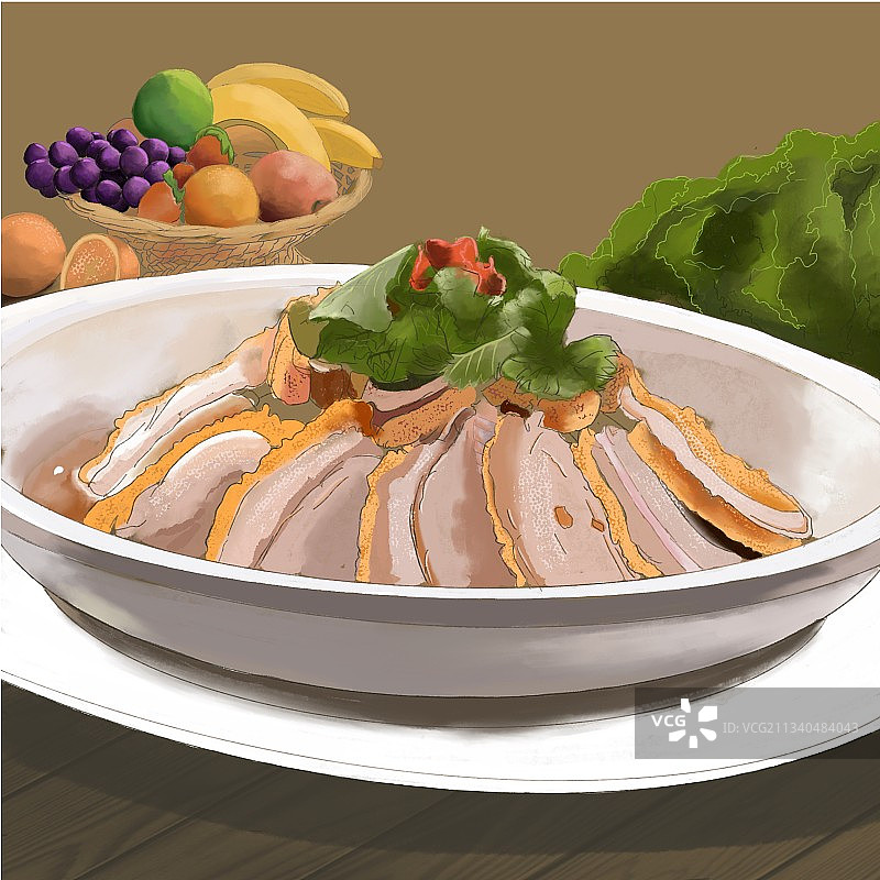 凉拌大烧图片素材