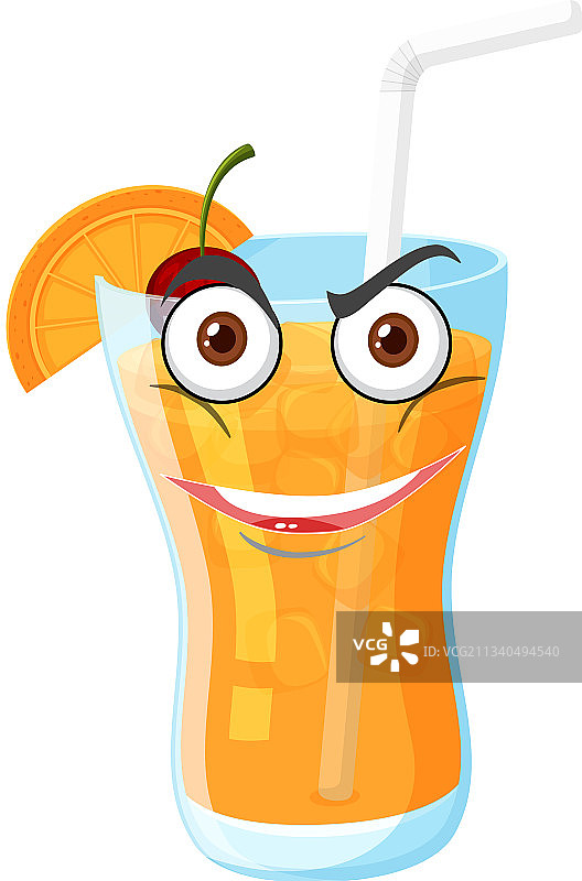 一张有趣的橙汁杯图片素材
