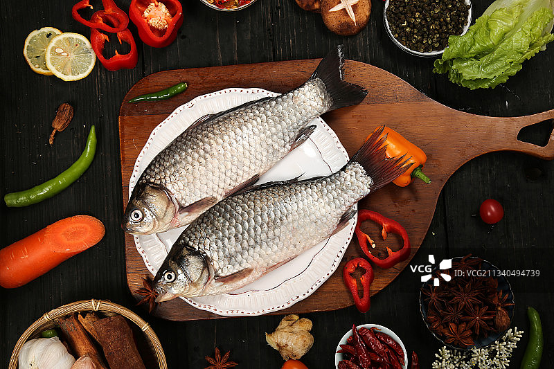 鲫鱼背景图片素材