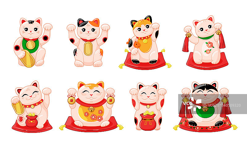 日式招财猫系列图片素材