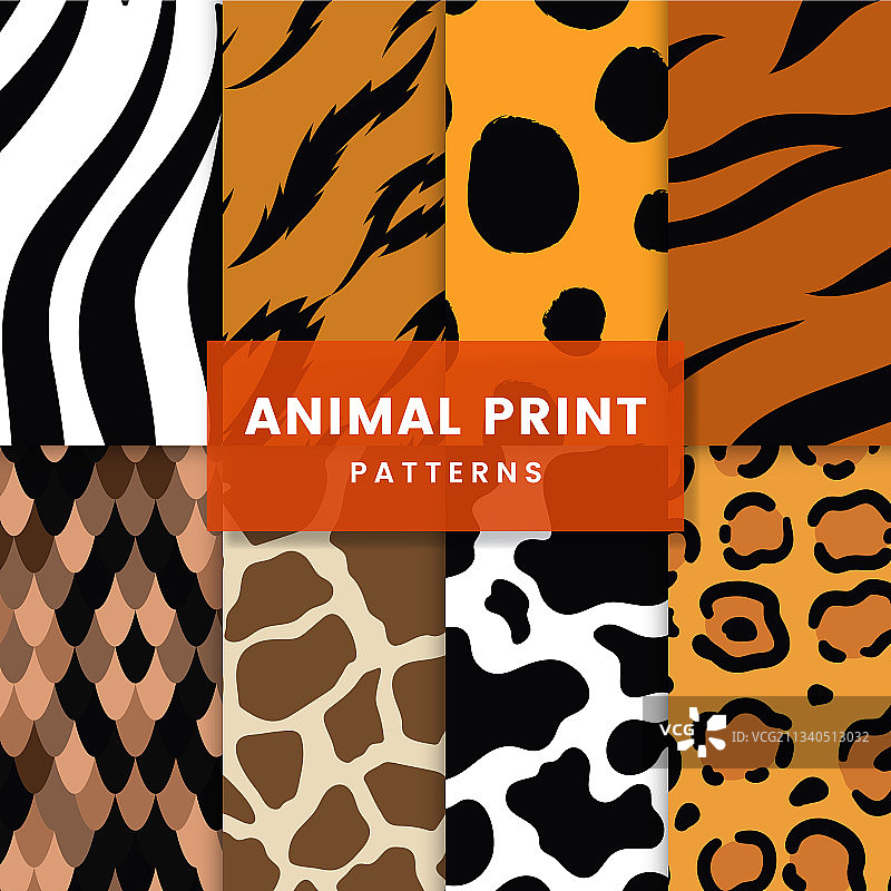 动物纹理无缝图案图片素材