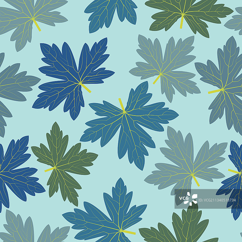 时尚装饰性无缝小碎花图案图片素材