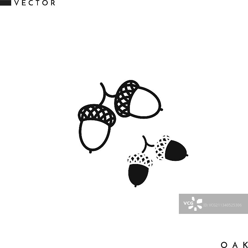 橡木图标合集图片素材