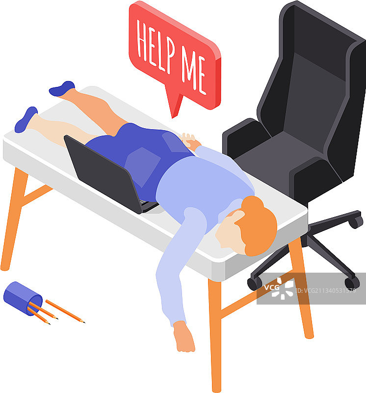 在工作场所睡觉图片素材