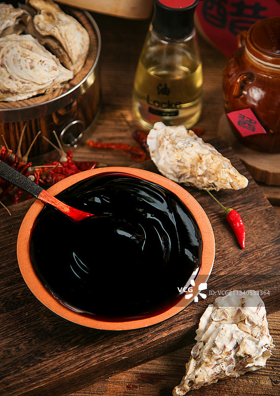 碗里的蚝油图片素材