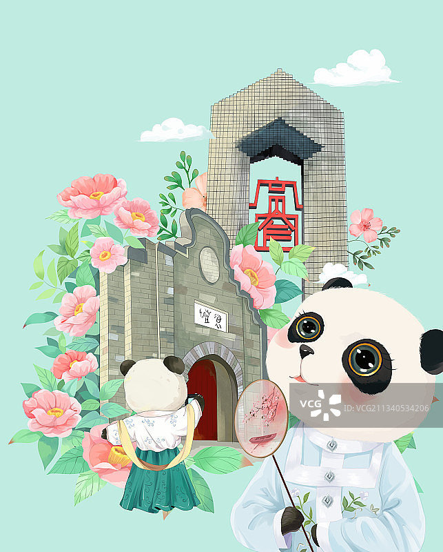 成都大熊猫图片素材