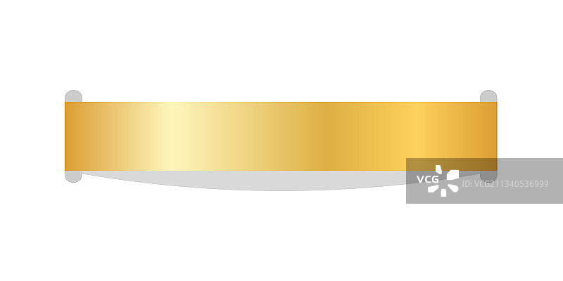 3D金色缝线，白色背景图片素材