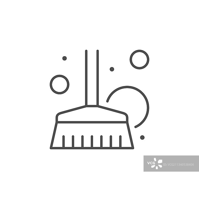 地板刷线条轮廓图标图片素材