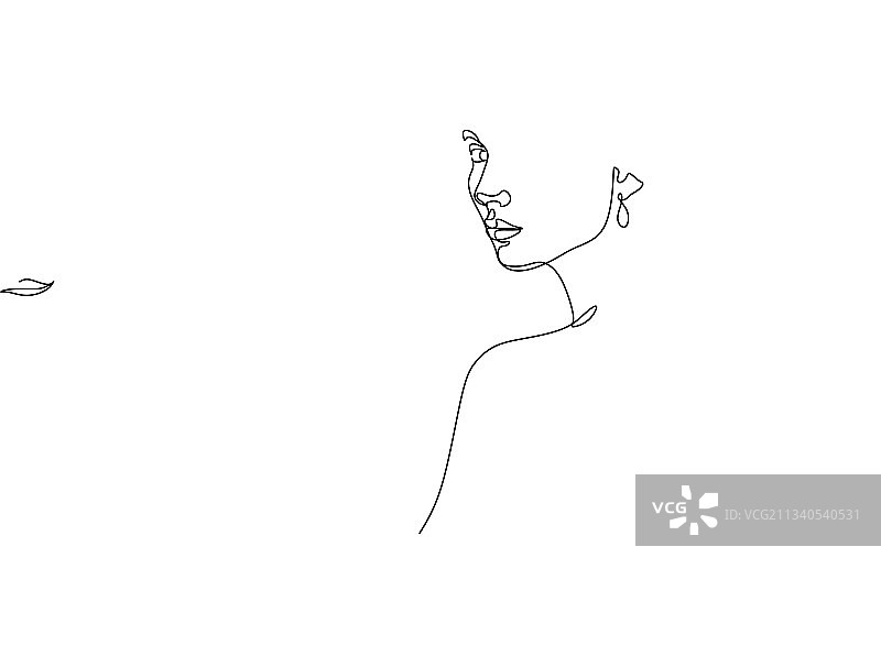 迷人的年轻女孩面容图片素材