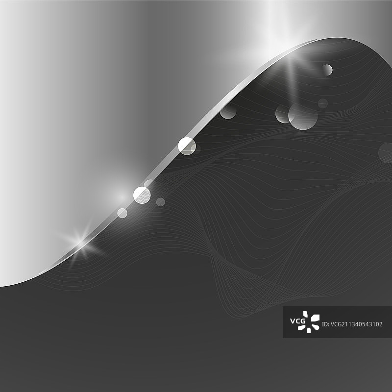 银色波浪抽象背景图片素材