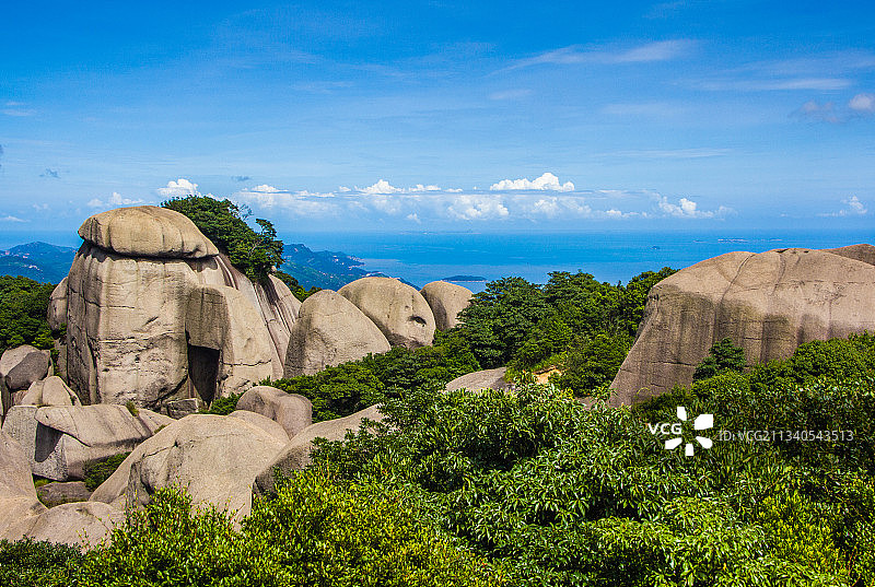 观海台上望东海图片素材