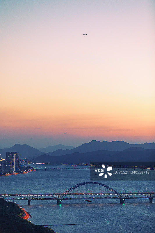 钱塘日暮图片素材