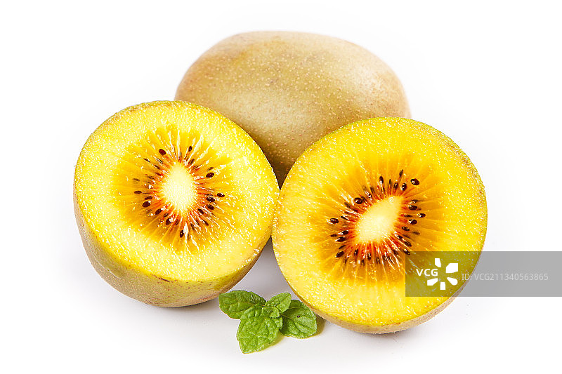 白底上放着一堆红心猕猴桃图片素材