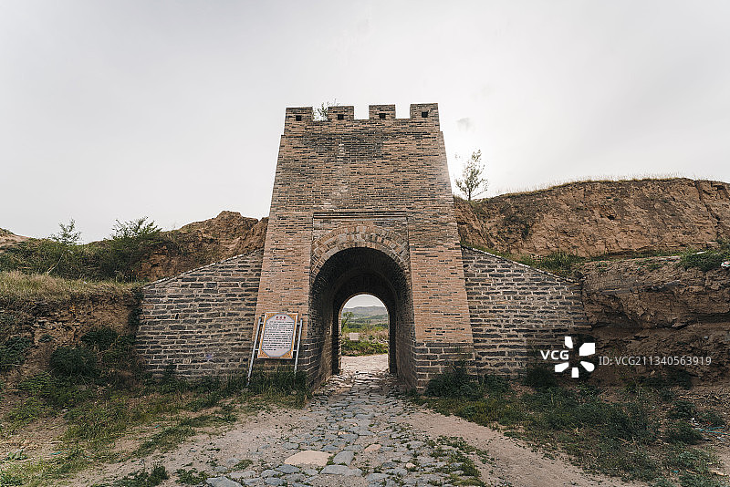 山西偏关明长城遗址自然景观图片素材