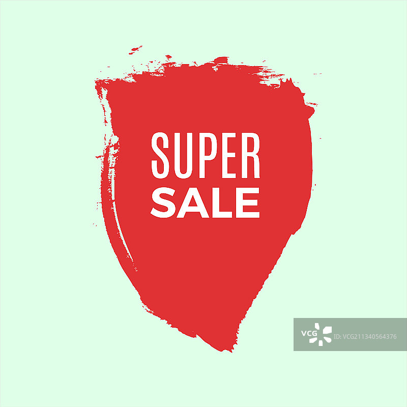 垃圾摇滚风格元素促销红色插图图片素材