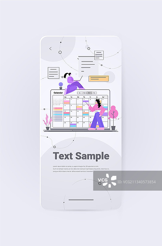 女商人们计划日程安排图片素材