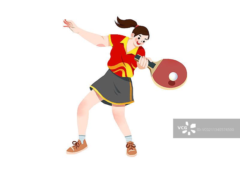 打乒乓球图片素材