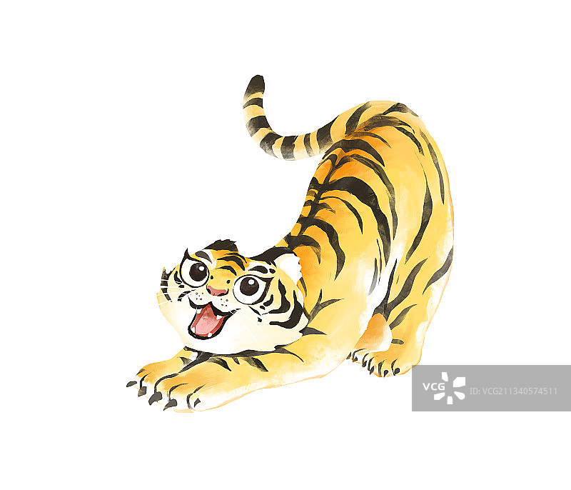 虎年插画图片素材