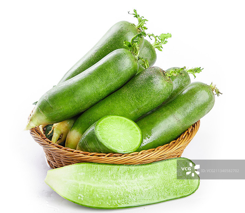篮子里装着青萝卜图片素材