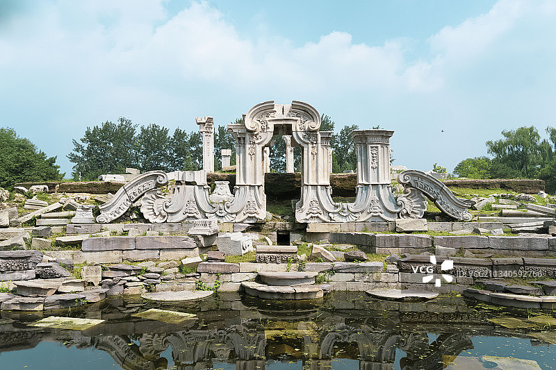 西洋楼遗址图片素材