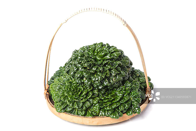 篮子里装着乌塌菜图片素材