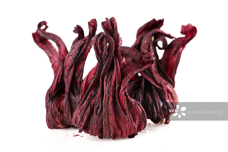 白底上放着云南洛神花图片素材