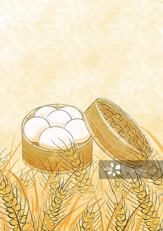 一笼大馒头图片素材