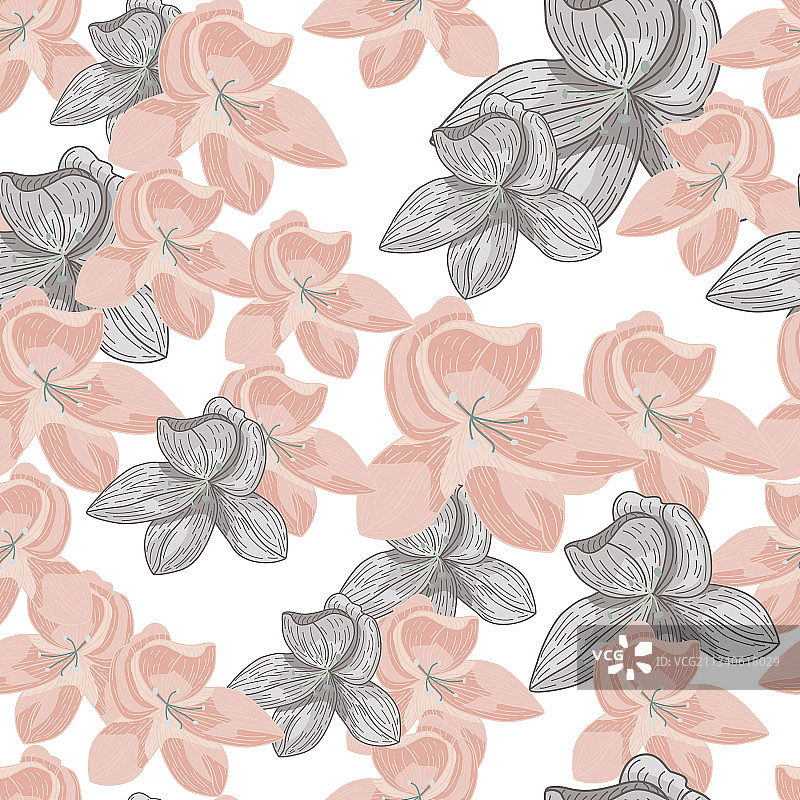 粉色和紫色的无缝图案图片素材