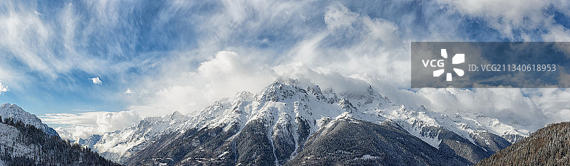 Alpe d'huez, France 法国阿尔卑斯山滑天堂图片素材