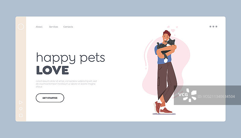 人与动物之间的友谊图片素材