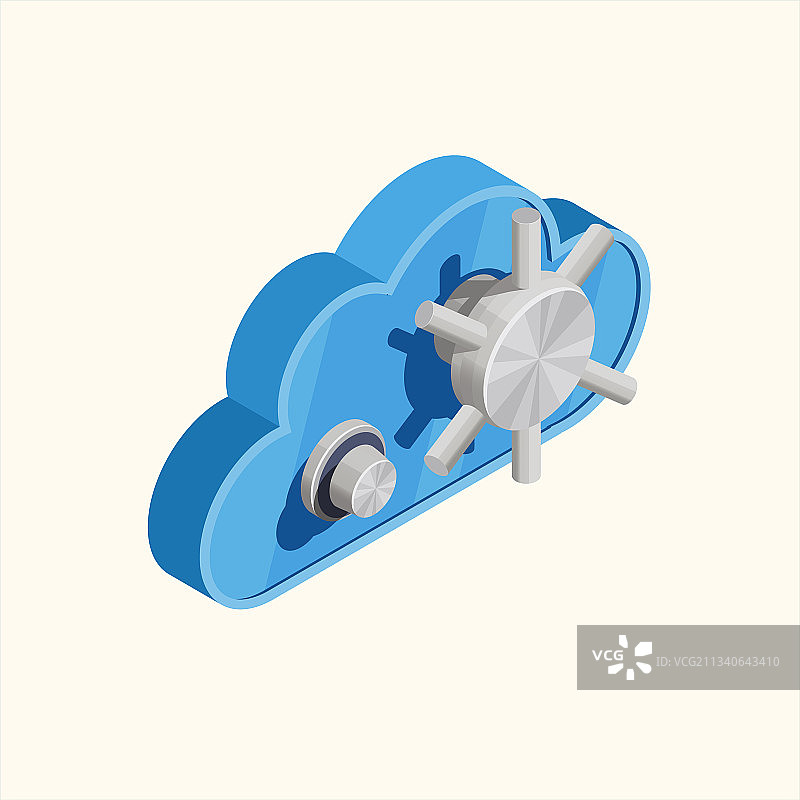 互联网安全3D图标图片素材