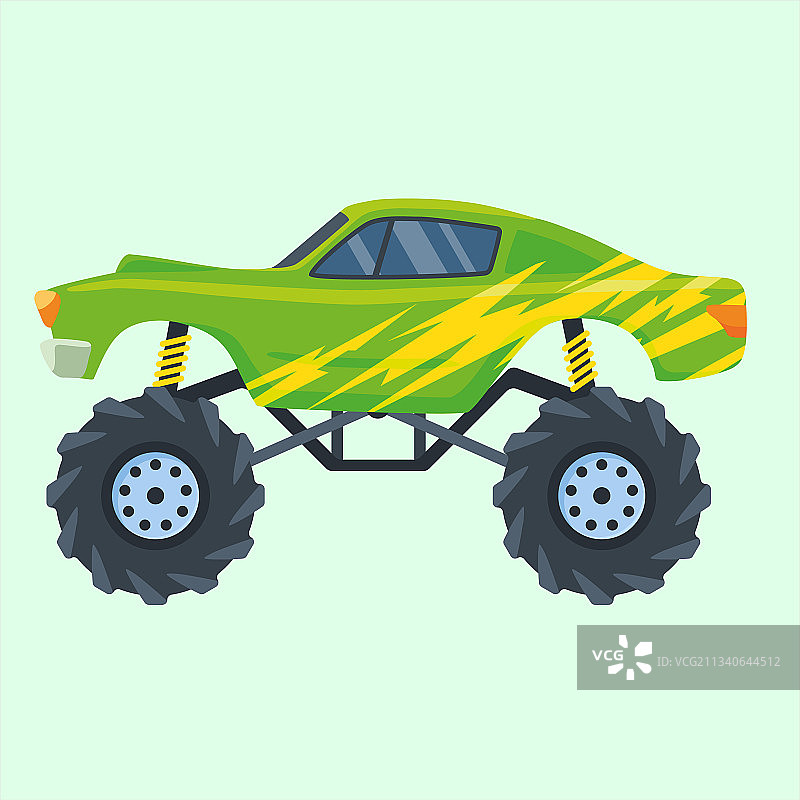 怪物汽车图标图片素材