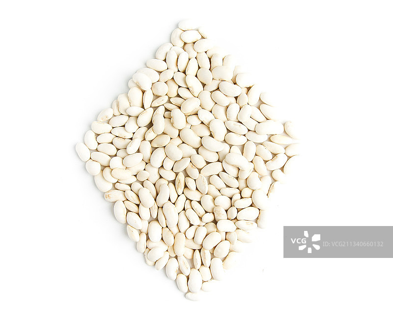 白底上的大白芸豆图片素材