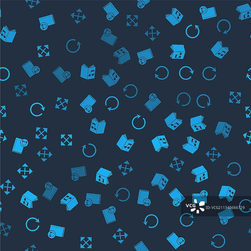 有声读物：像素箭头刷新图片素材