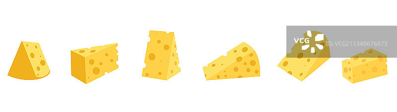 白色背景上的多孔奶酪图片素材