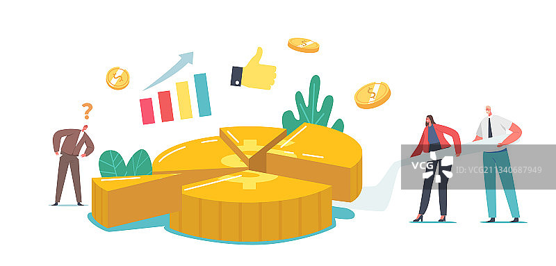 股东分割巨额资金图片素材