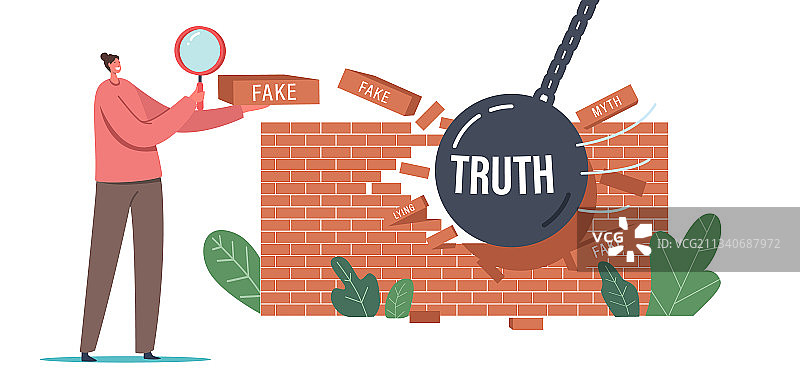 关于社会媒体伪造信息的真相与谎言图片素材