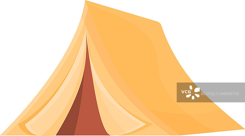 卡通风格的Safari帐篷图标图片素材