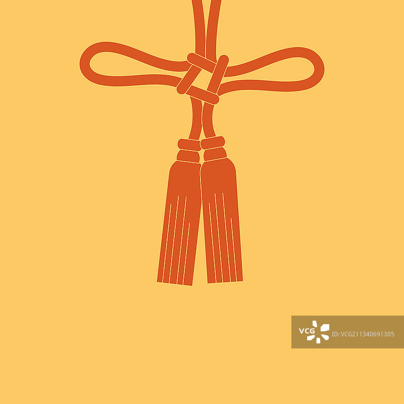 中国结，祝你好运图片素材