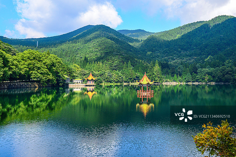 湖光山色图片素材