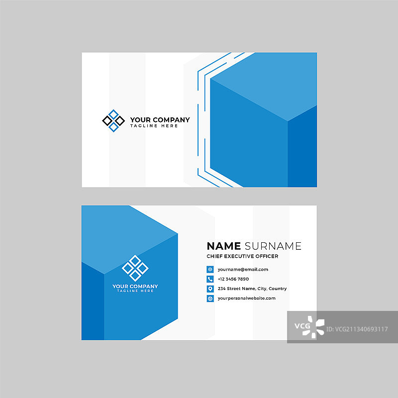 专业双面名片模板图片素材