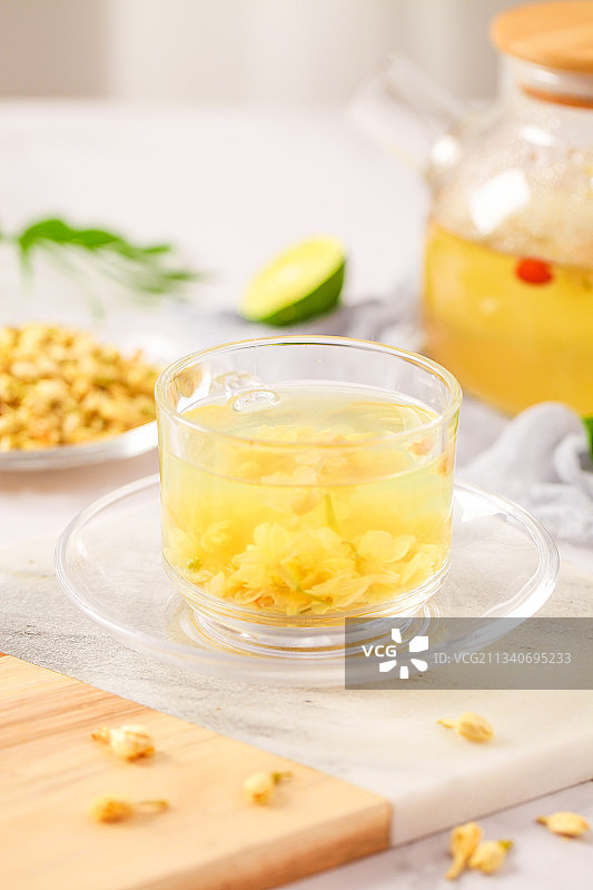 一杯茉莉花茶图片素材