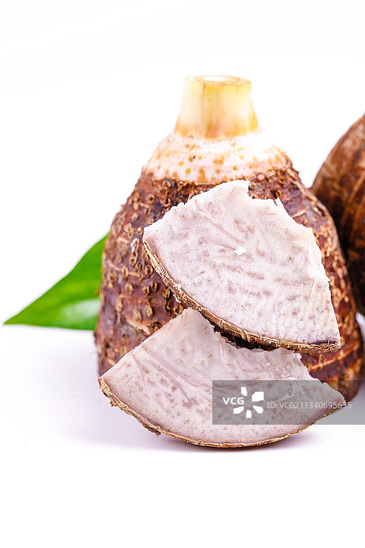 白底上放着荔浦芋头图片素材