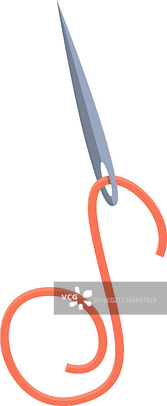 带针的线卡通风格图标图片素材