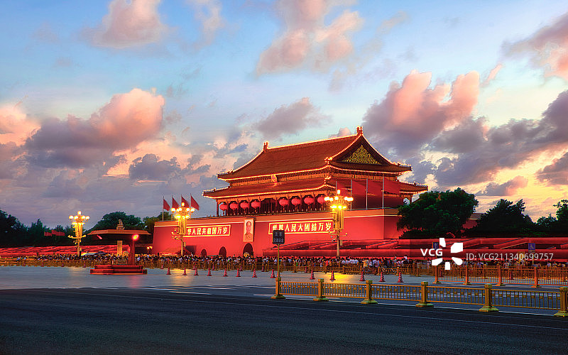 我爱北京天安门图片素材